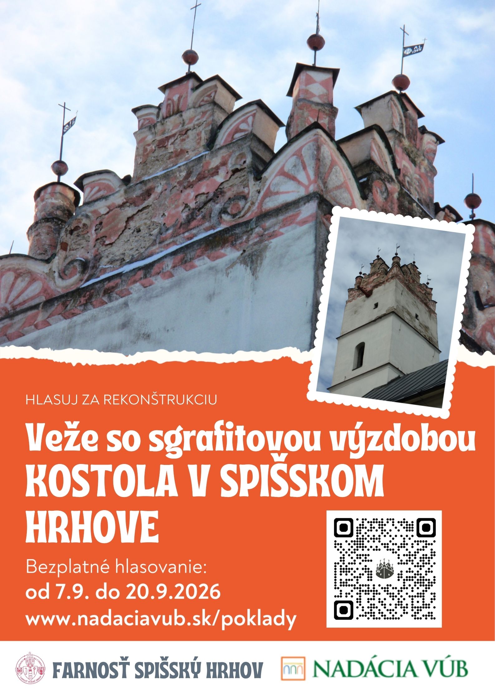Hlasovanie za opravu veže kostola v Spišskom Hrhove